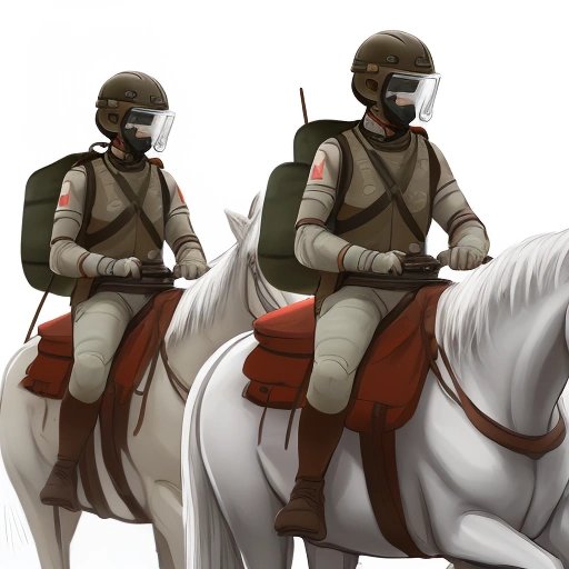 Redditor warriors and medics on horseback