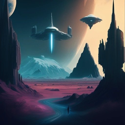 Zorin OS sci-fi landscape
