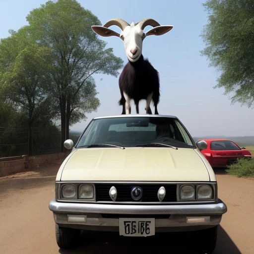 Goat causing mayhem
