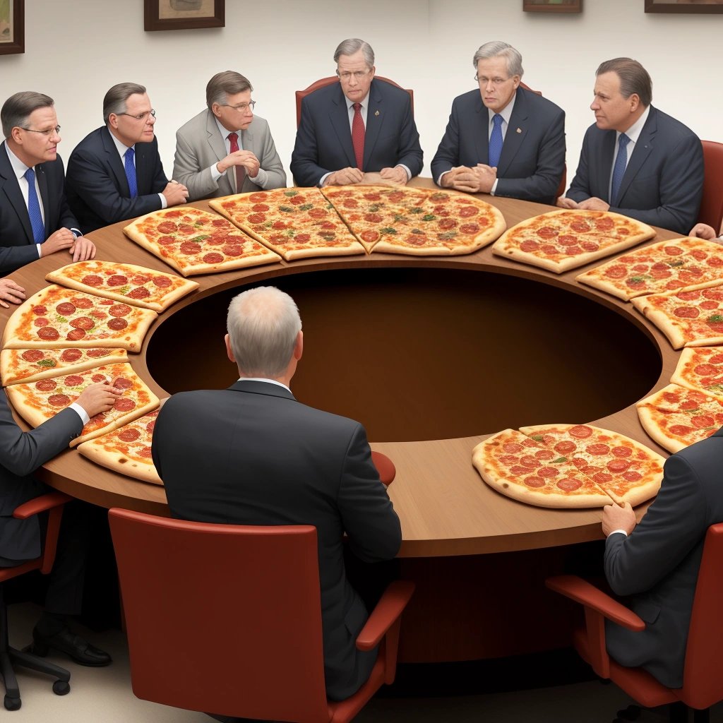 Governors discussing pizza topping bans
