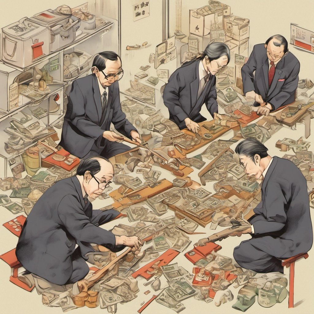 Bank of Japan officials crafting the yield curve