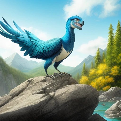 Cute velociraptor