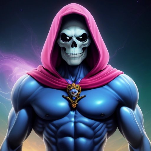 Skeletor showing off his physique
