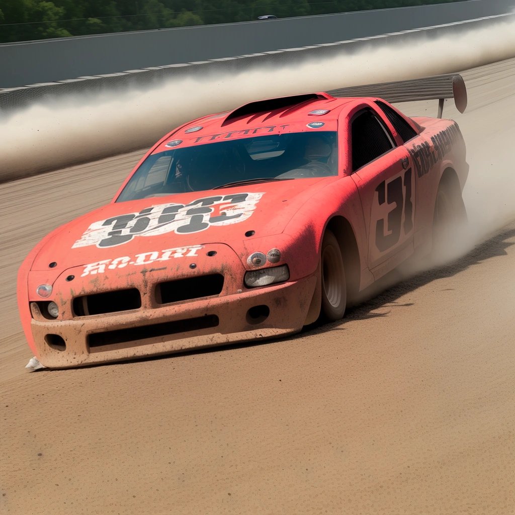 Super Late Model dirt car on I-71