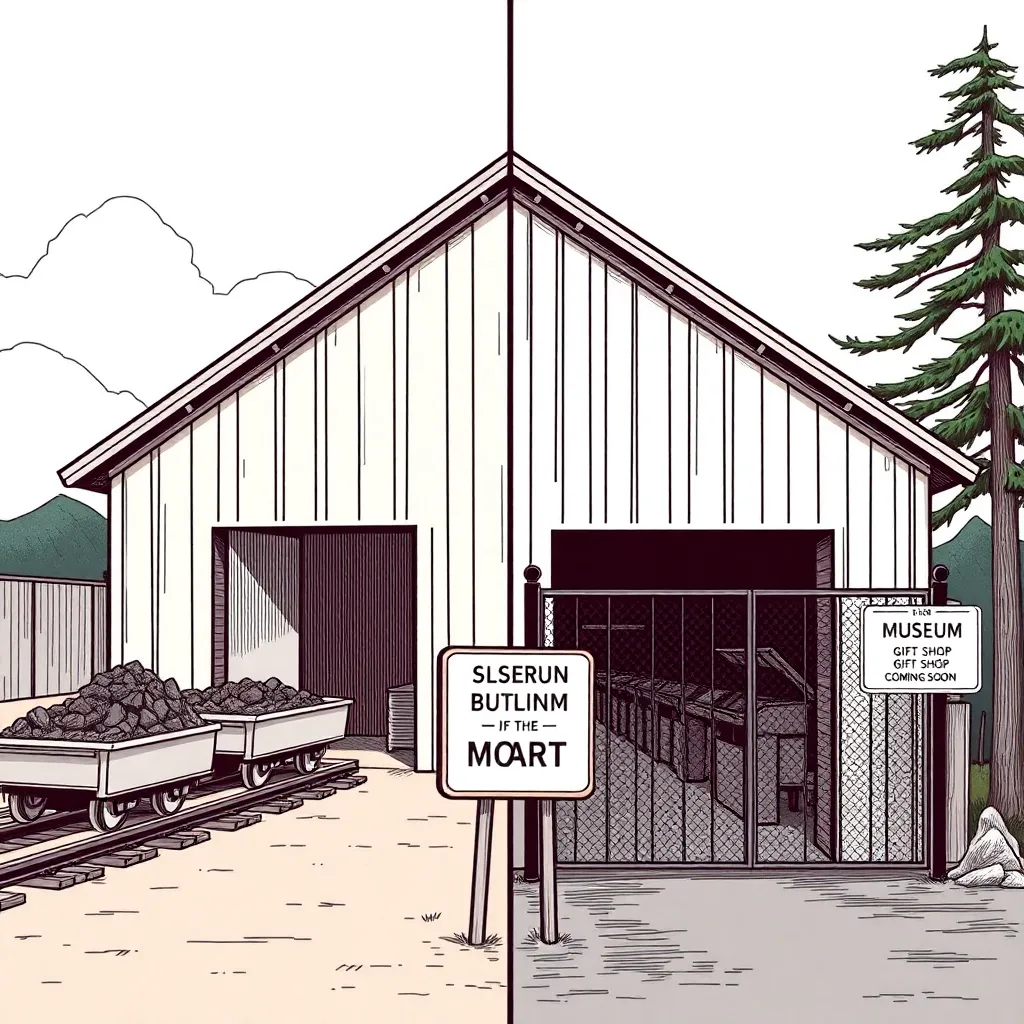 Coal loading station turned military base (and future museum gift shop)