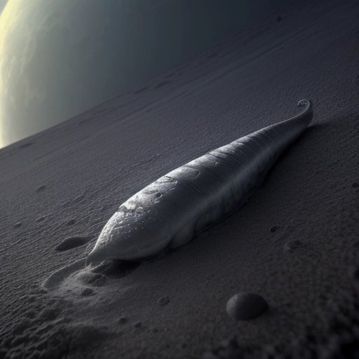 A brain-eating slug on the newly discovered moon