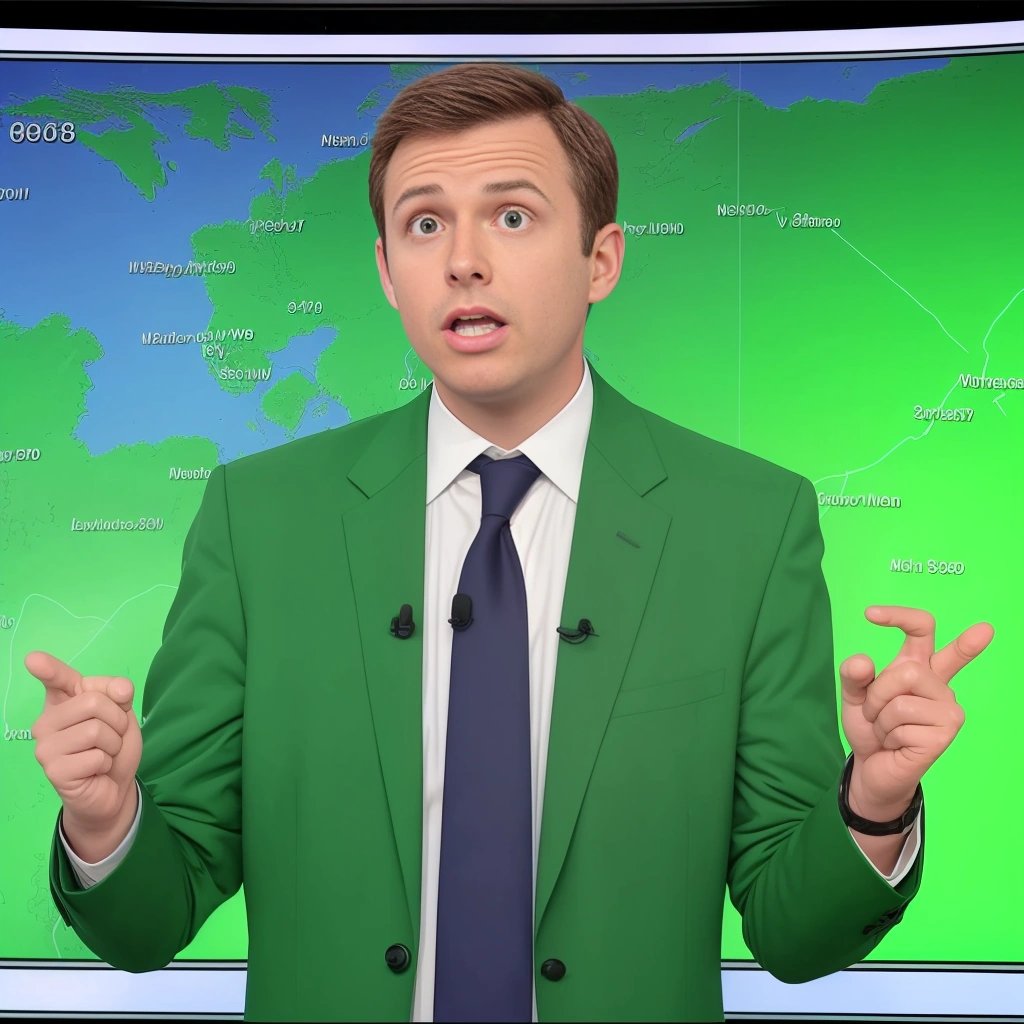 Incompetent weatherman on TV