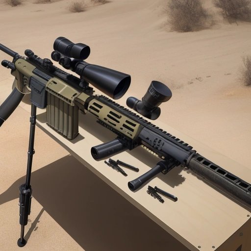 AR-15 setup for long-range shooting
