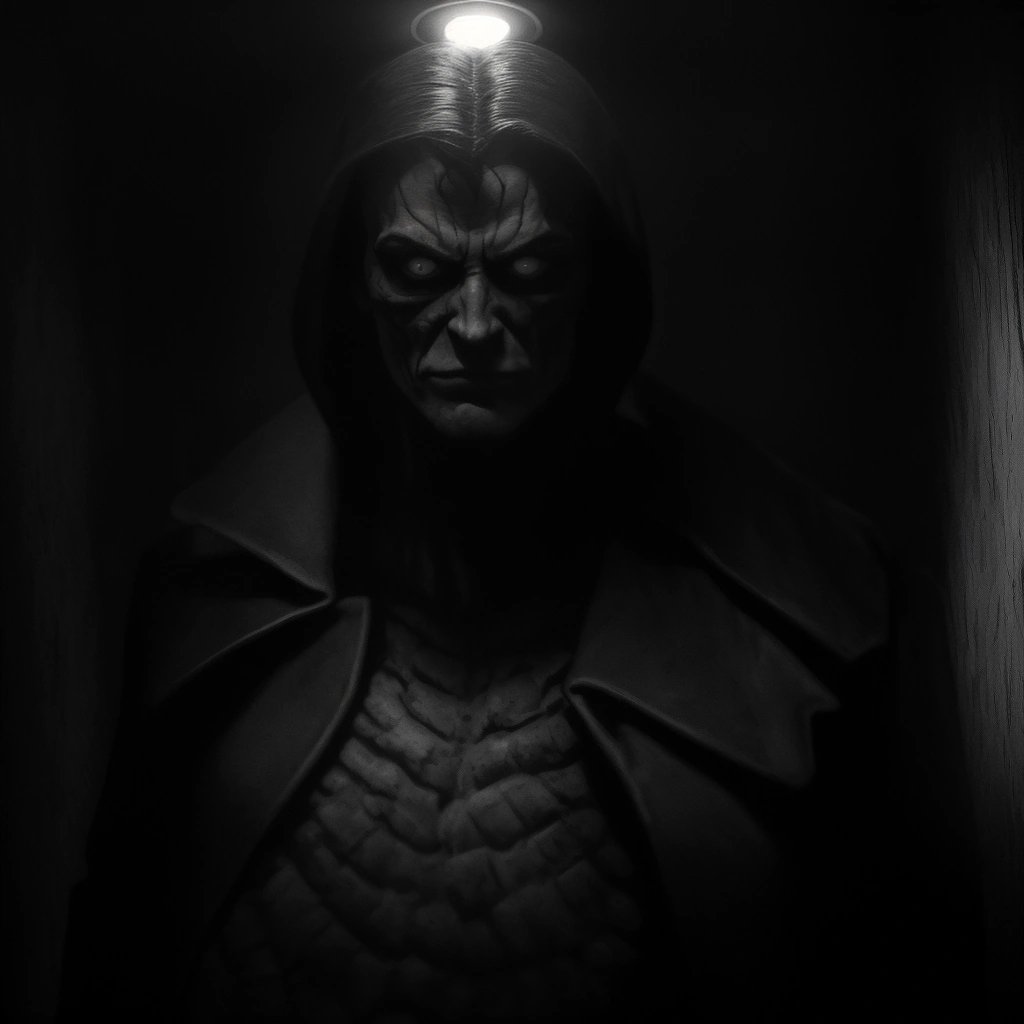 PidPieLuke in a dark room