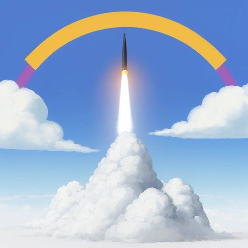 Clear blue sky with 'No Missiles' sign