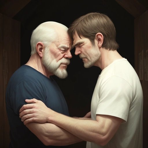 Bo White and Grumpy sharing a heartfelt moment