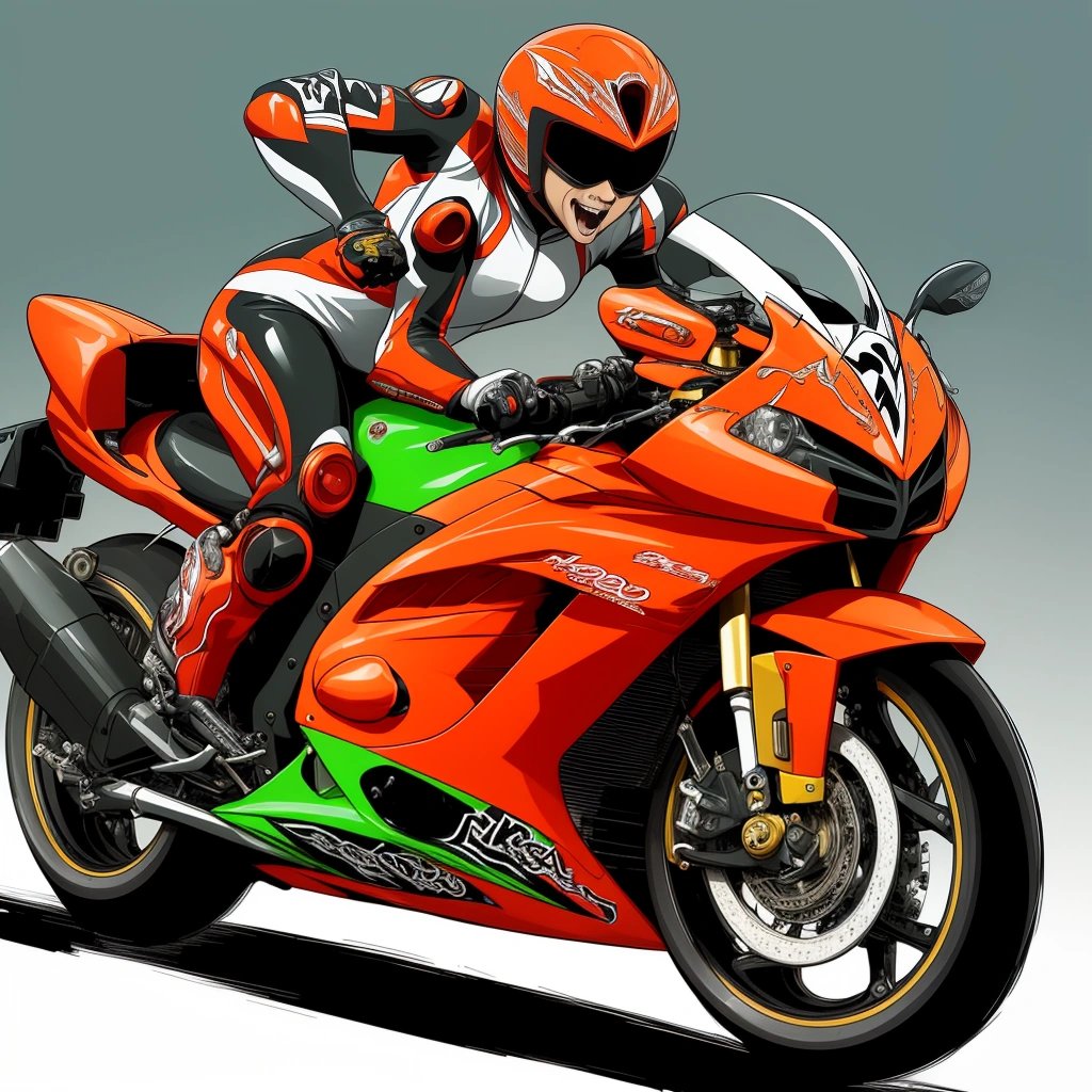 Beginner rider on a turbocharged Hayabusa