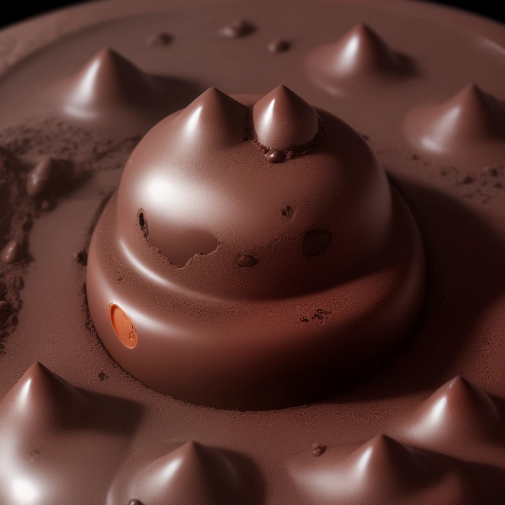 Martian chocolate close-up