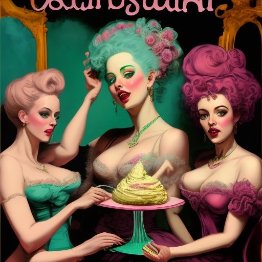 Scandalous gathering of spumoni, gelato, and sorbet