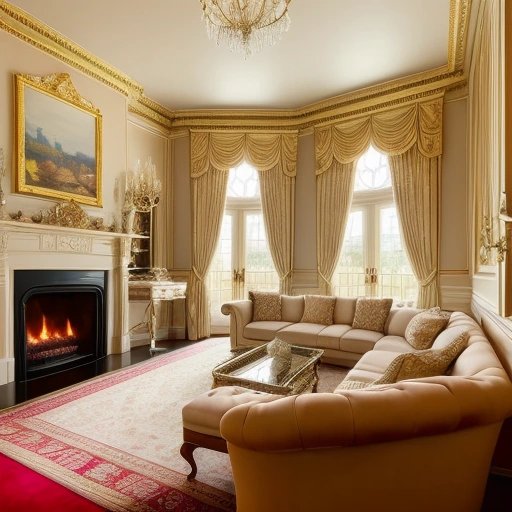 Opulent living room