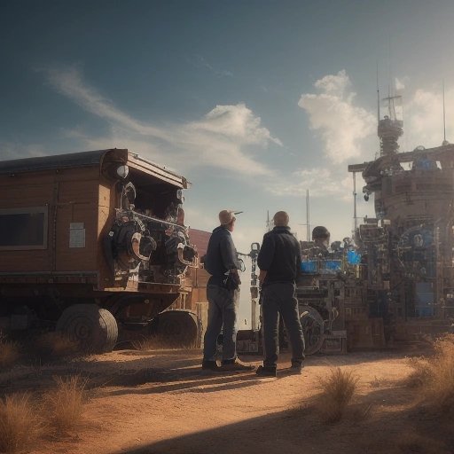 Scientists scratching their heads at a machine