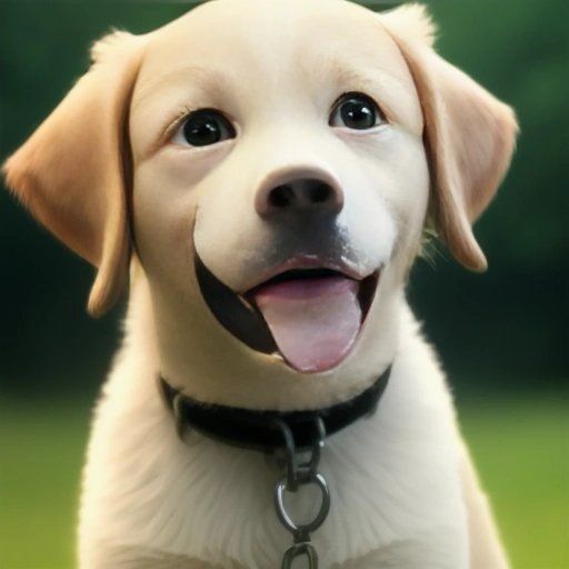 Mixed breed with bone begging for attention