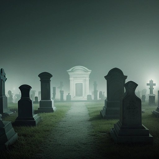 Radioactive rats infesting a cemetery
