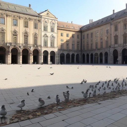 Vacant city square