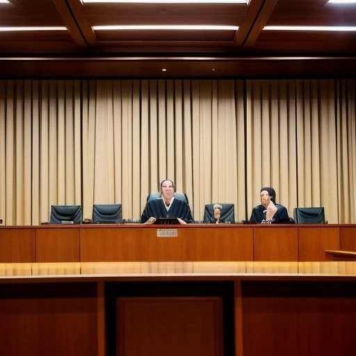 Courtroom scene