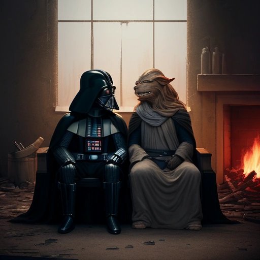 Darth Vader and Jar Jar Binks