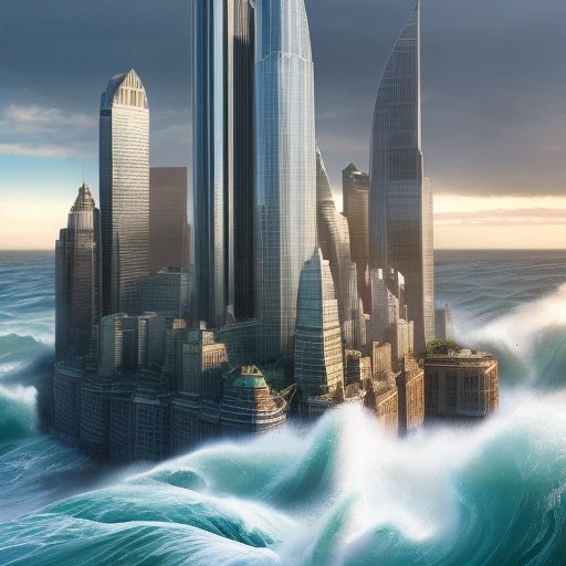 Great Britain crashing into the US coast