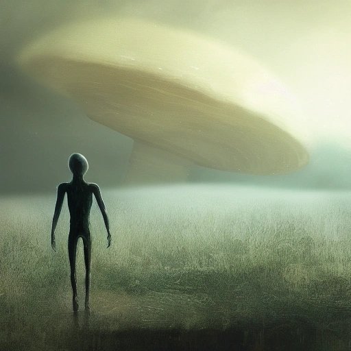 Alien creature on its planet