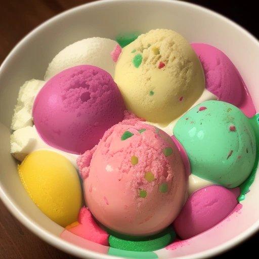 Delicious bowl of spumoni ice cream