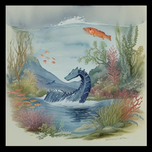 Loch Ness monster theory artwork