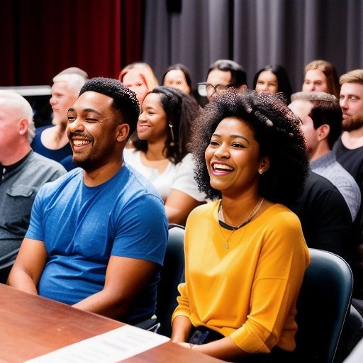 People coming together to laugh at a 'The Wibble' comedy show