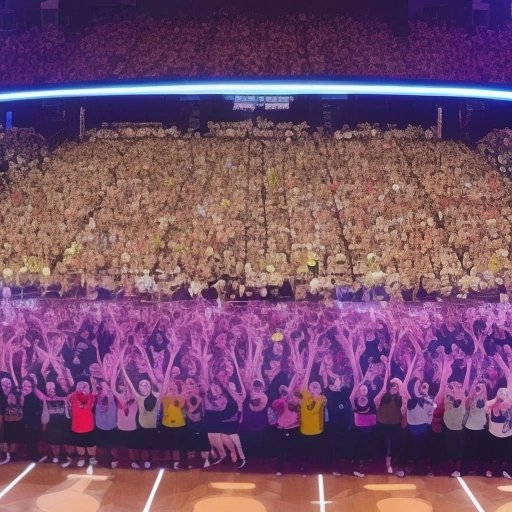 Crowd at a dance off tournament