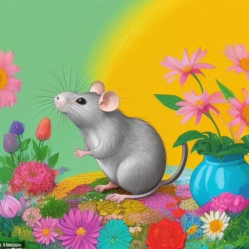 Rat happily performing its daily ritual