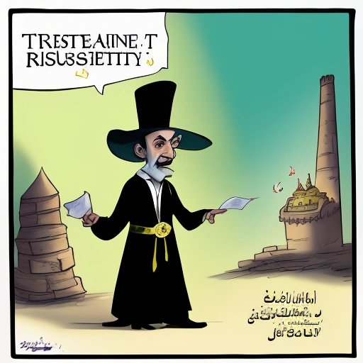 Cartoon of Saudi official wearing a jester's hat