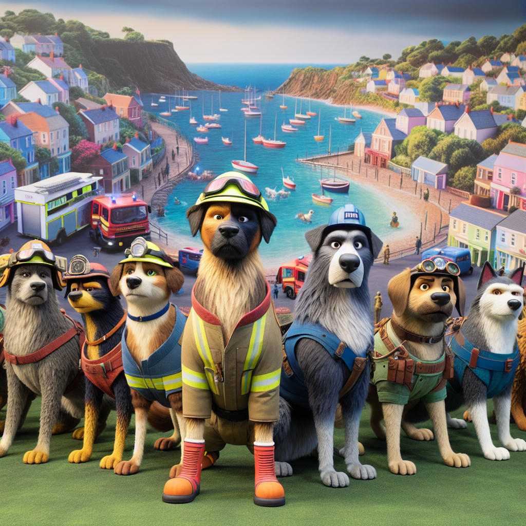 Paw Patrol pups in Adventure Bay