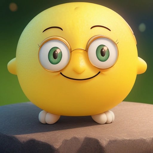 Embarrassed lemon cartoon