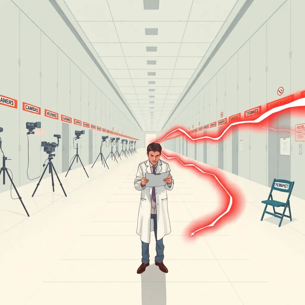 Methodology lab: the straight-line facility (with therapist on standby)