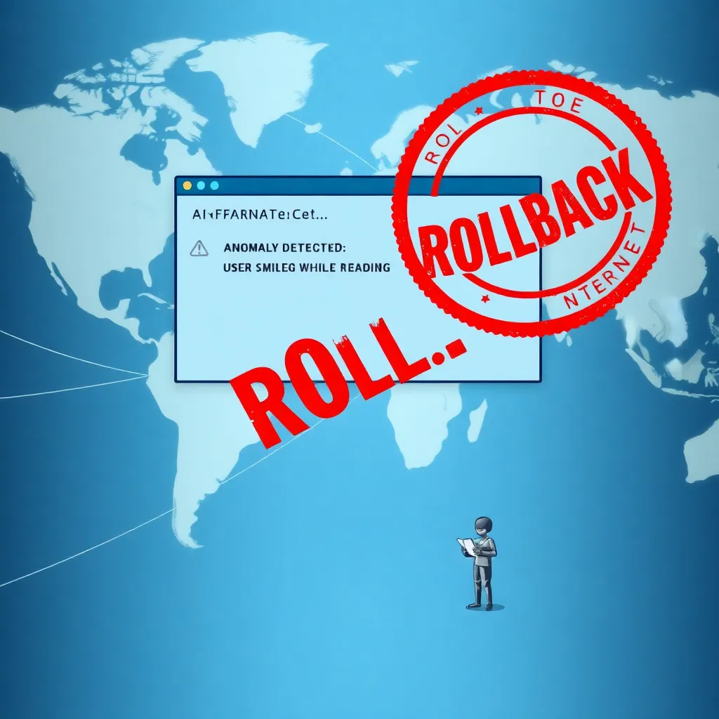 Rollback triggered by a user smiling