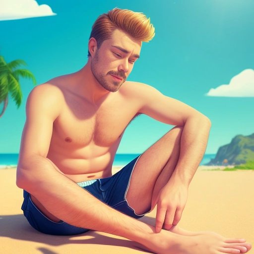 Man feeling itchy from bugs under skin
