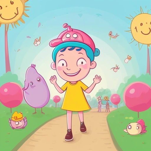 A person wearing a Brain Slug as a fashionable accessory in a park