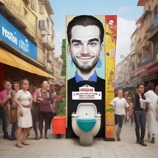 Billboard featuring PidPieLuke and Skibidi Toilet