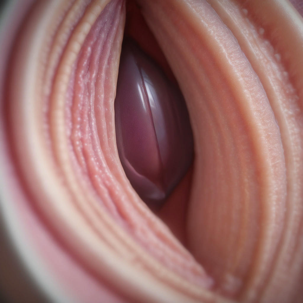 Woman's vagina with tight vaginal opening