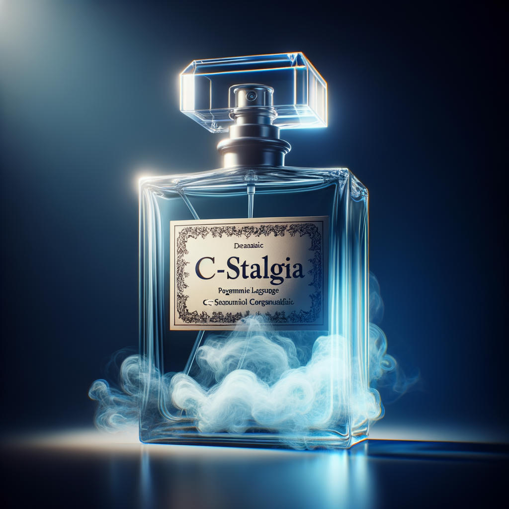 A bottle labelled 'C-stalgia'