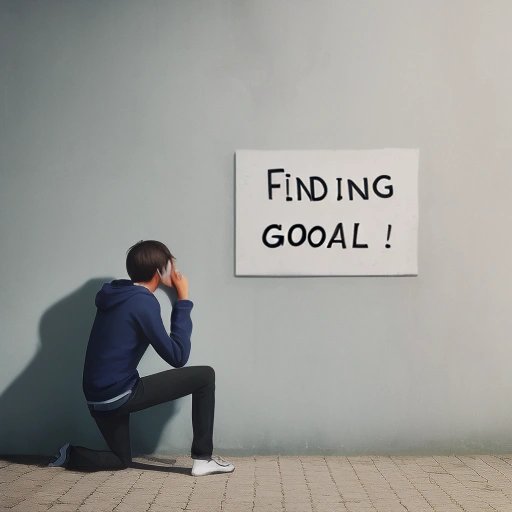 Person trying to find a goal