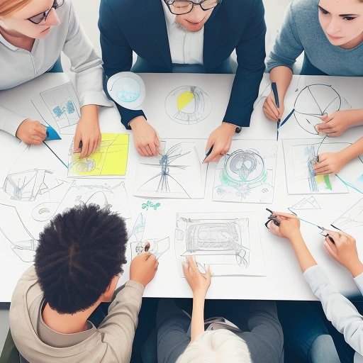 Tech-savvy individuals brainstorming ideas
