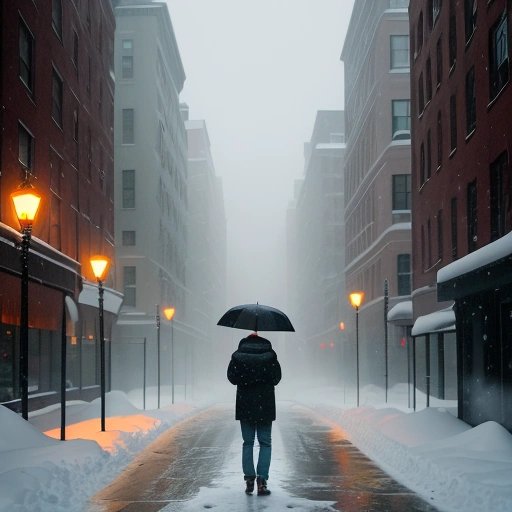 Snowstorm in Boston