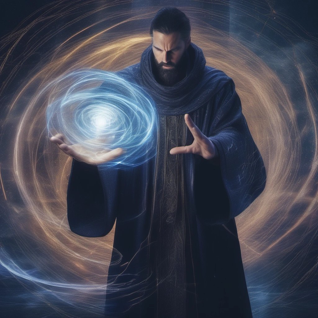 Sorcerer manipulating magnetism