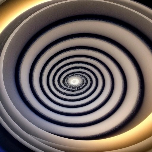 Spiral vortex in an optical illusion