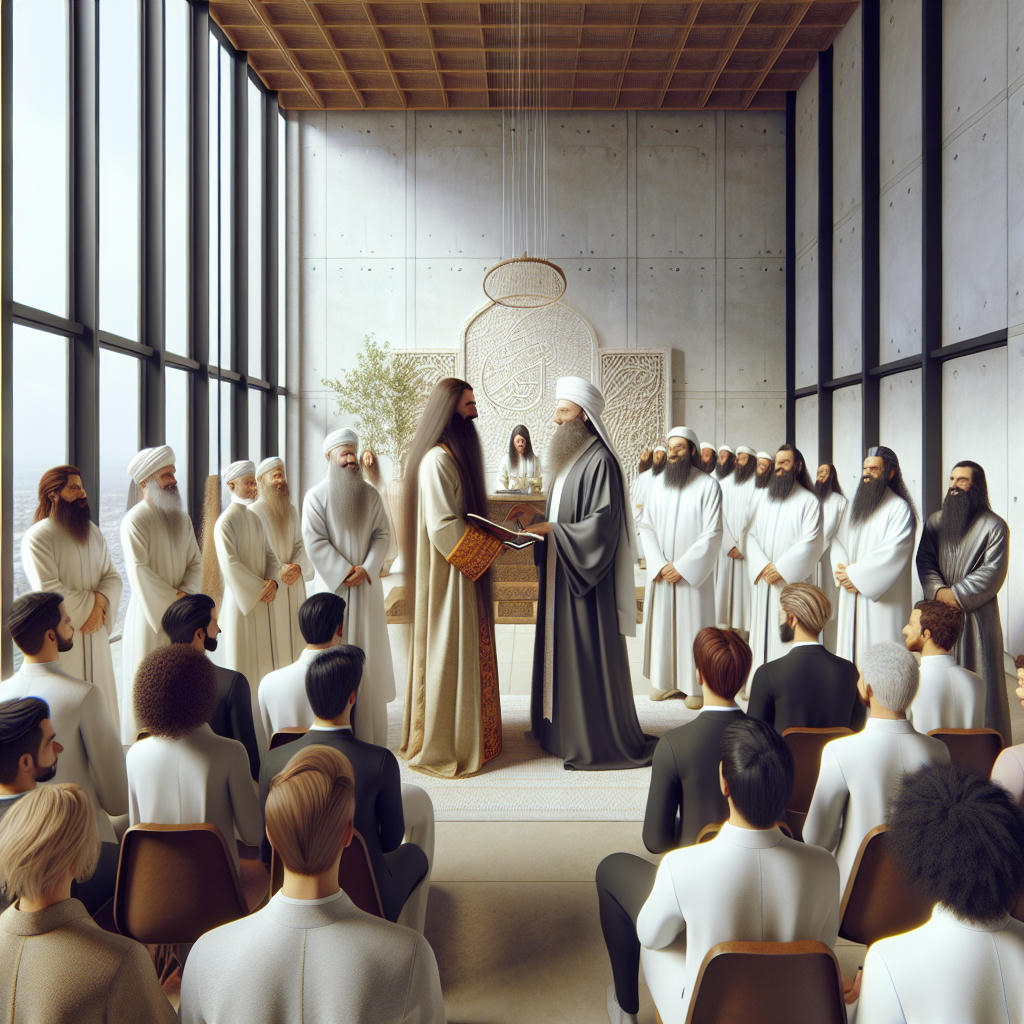 Jesus officiating a gay marriage