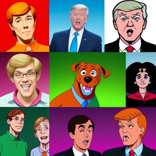 Collage of Scooby-Doo memes for White House chief of staff