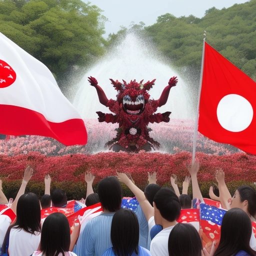 Demon being celebrated in Japan